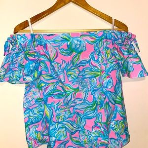 Lilly Pulitzer Off-The-Shoulder Top